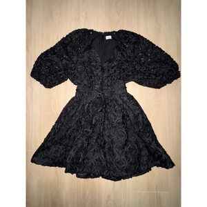 Sheike Devotion Floral Puff Sleeve Mini Dress‎ With Waist Tie Size 16AU/12US
